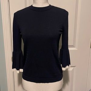 Women Ann Taylor Crew Neck with Bell Sleeve Sweater Size S/P